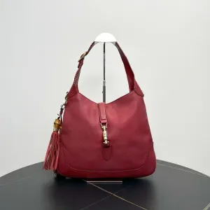 Gucci Jackie Red Leather Underarm Bag