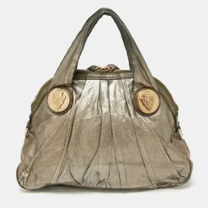 Gucci Metallic Gold Leather Hysteria Hobo