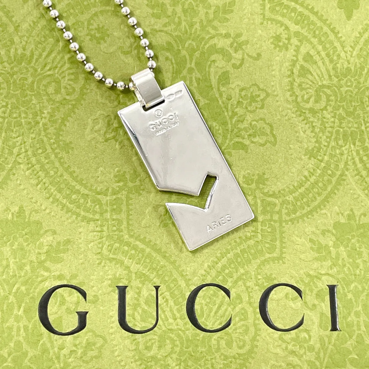 GUCCI Necklace Silver925 Silver Constellation ARIES Women Secondhand