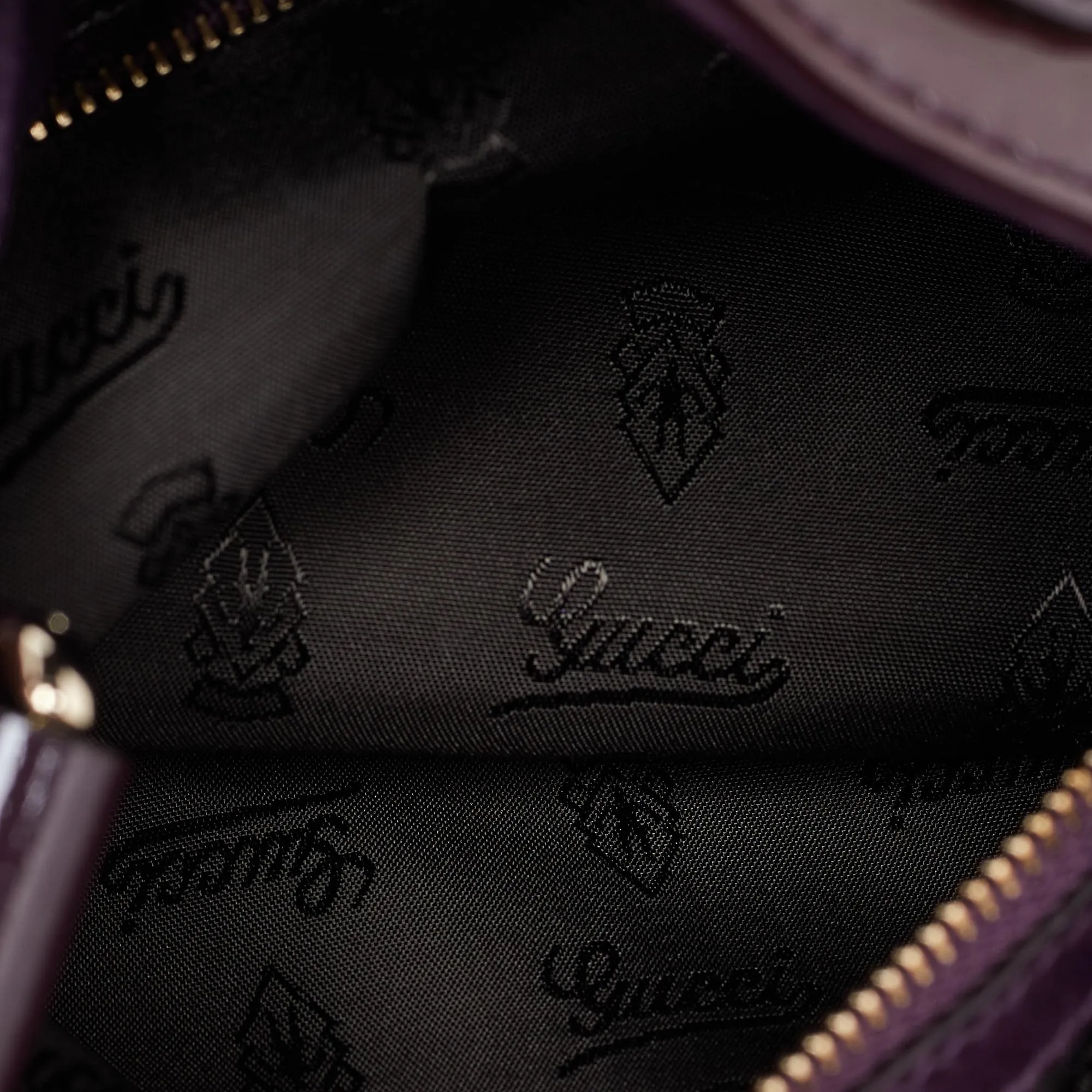 Gucci  Patent Leather Small Hysteria Hobo