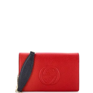GUCCI Soho Wallet on Chain Leather