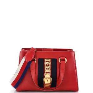 GUCCI Sylvie Top Handle Tote Leather Medium