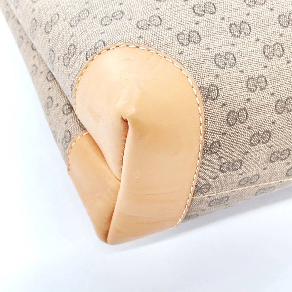 GUCCI Tote Bag 002 983 0054  GG Supreme Canvas Brown Sherry line Women Used