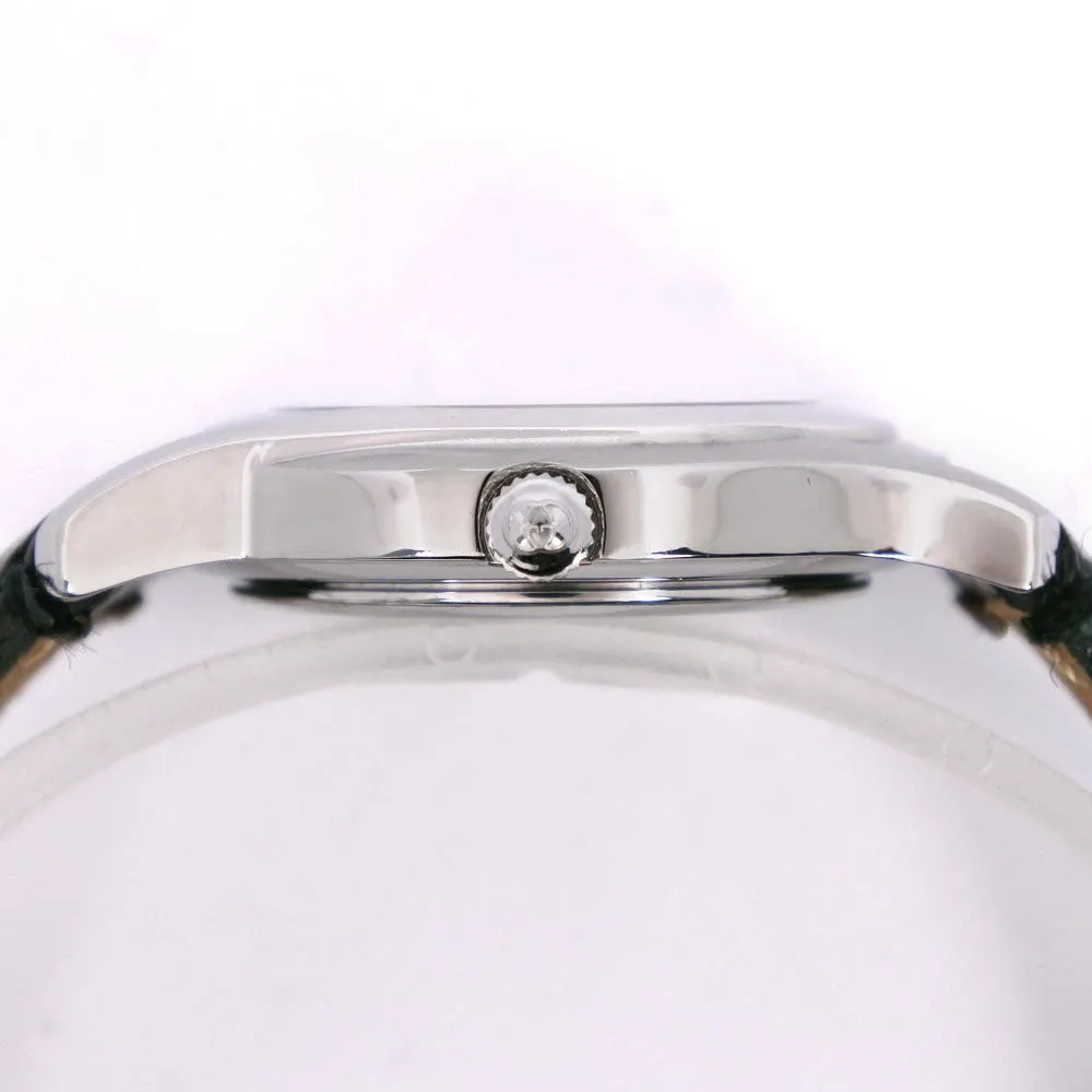 GUCCI Watches Quartz 5500L Stainless Steel , Leather Silver black dial Women Used