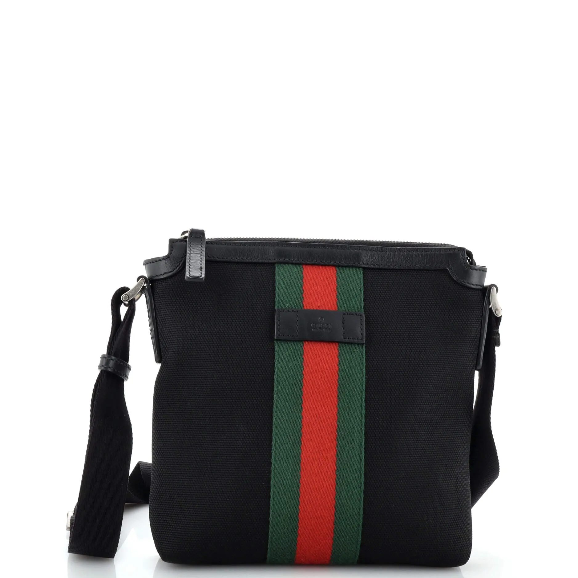 GUCCI Web Messenger Bag Techno Canvas Small