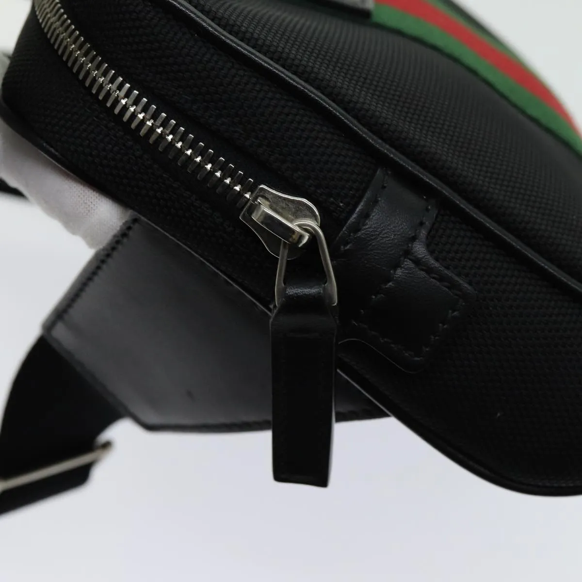 Gucci Web Sherry Line Waist Bag Canvas
