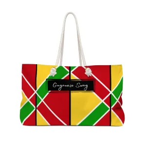 Guyanese Swag Ice Gold Green Weekender Bag