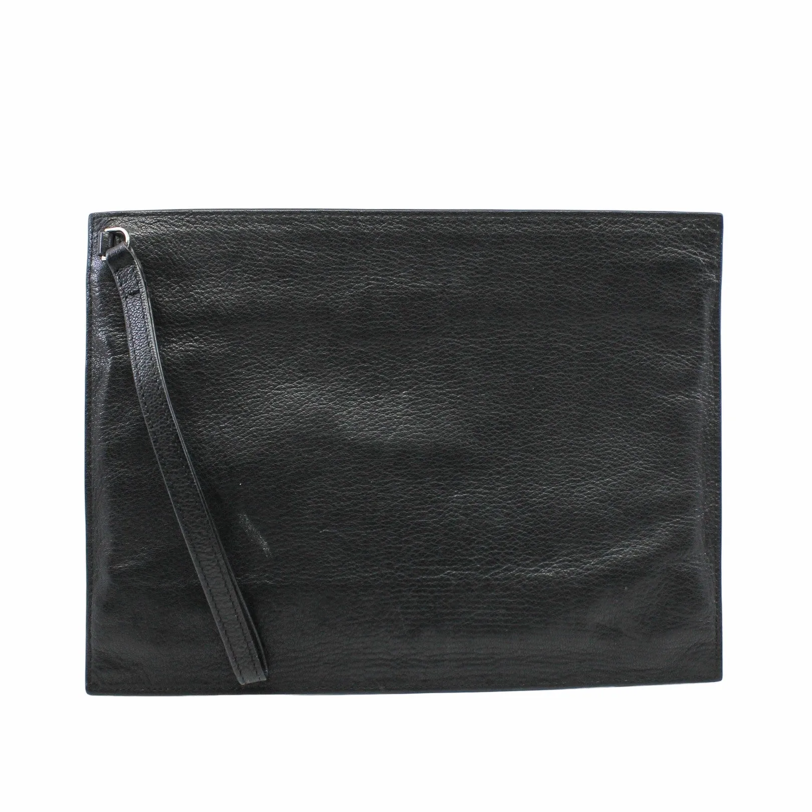 gvc clutch leather black  phw