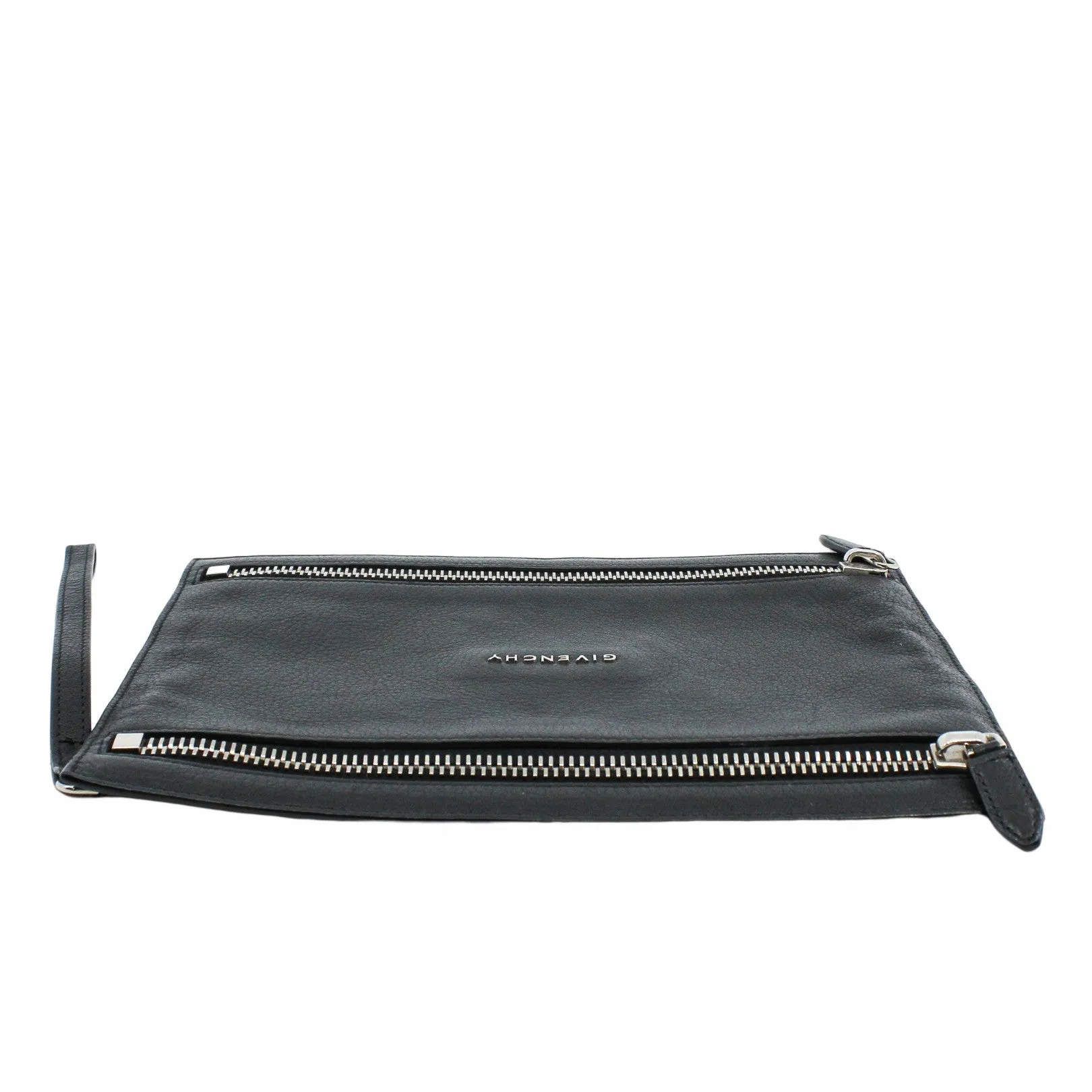 gvc clutch leather black  phw