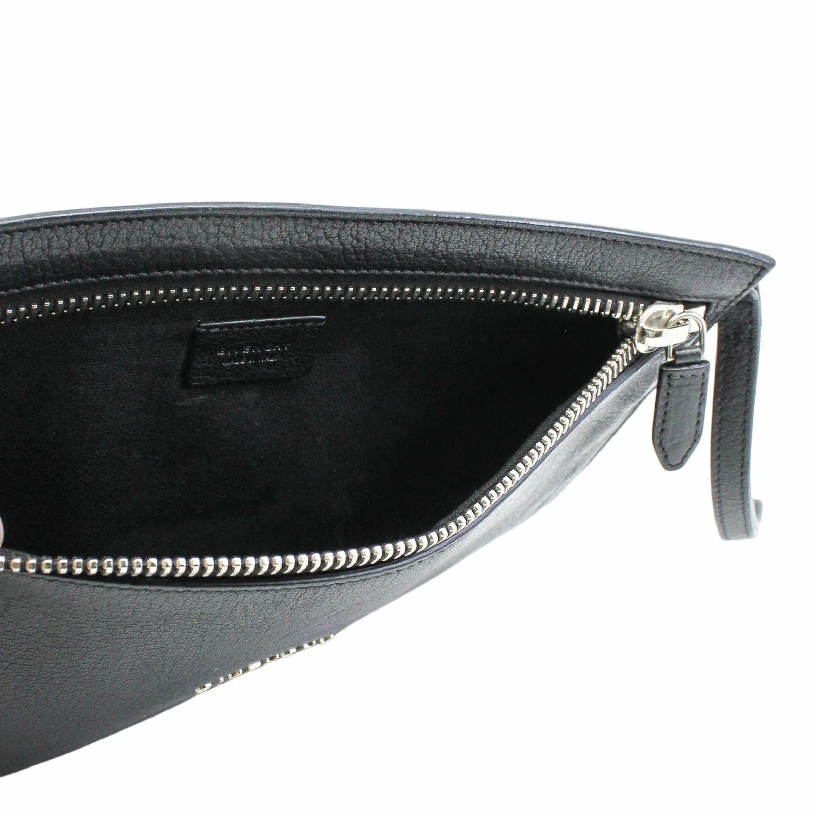 gvc clutch leather black  phw