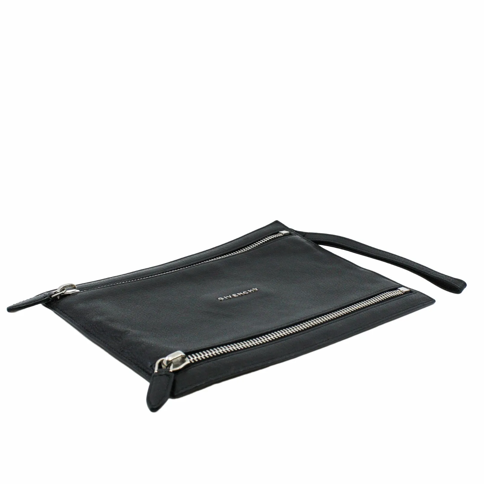 gvc clutch leather black  phw