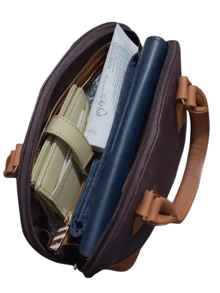 Half-Moon Cow Leather Hand Bag