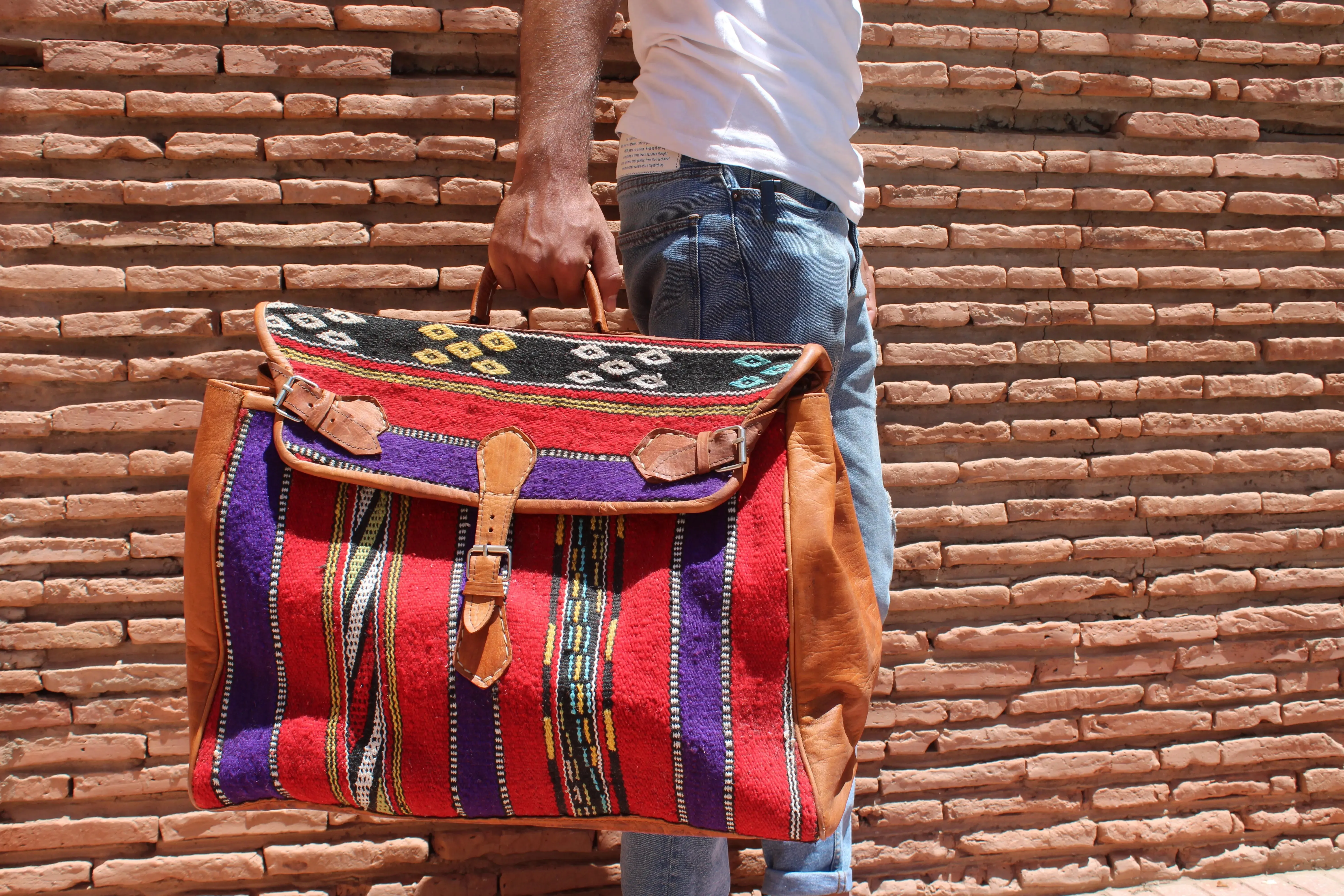 Handmade Kilim travel bag