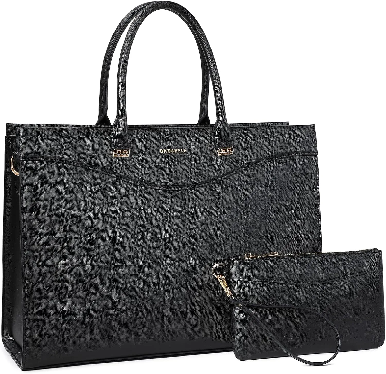 Handmade Luxury Vegan Leather Handbags for Women, Large 16 inch Laptop Handle Satchel Waterproof Bags for Ladies