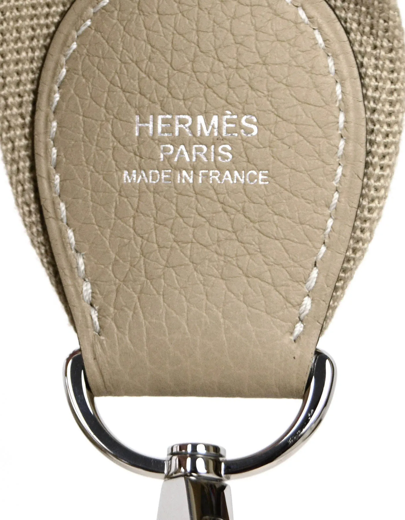 Hermes 2021 Trench/Palladium Taurillon Clemence Leather Evelyne III 29cm PM Bag
