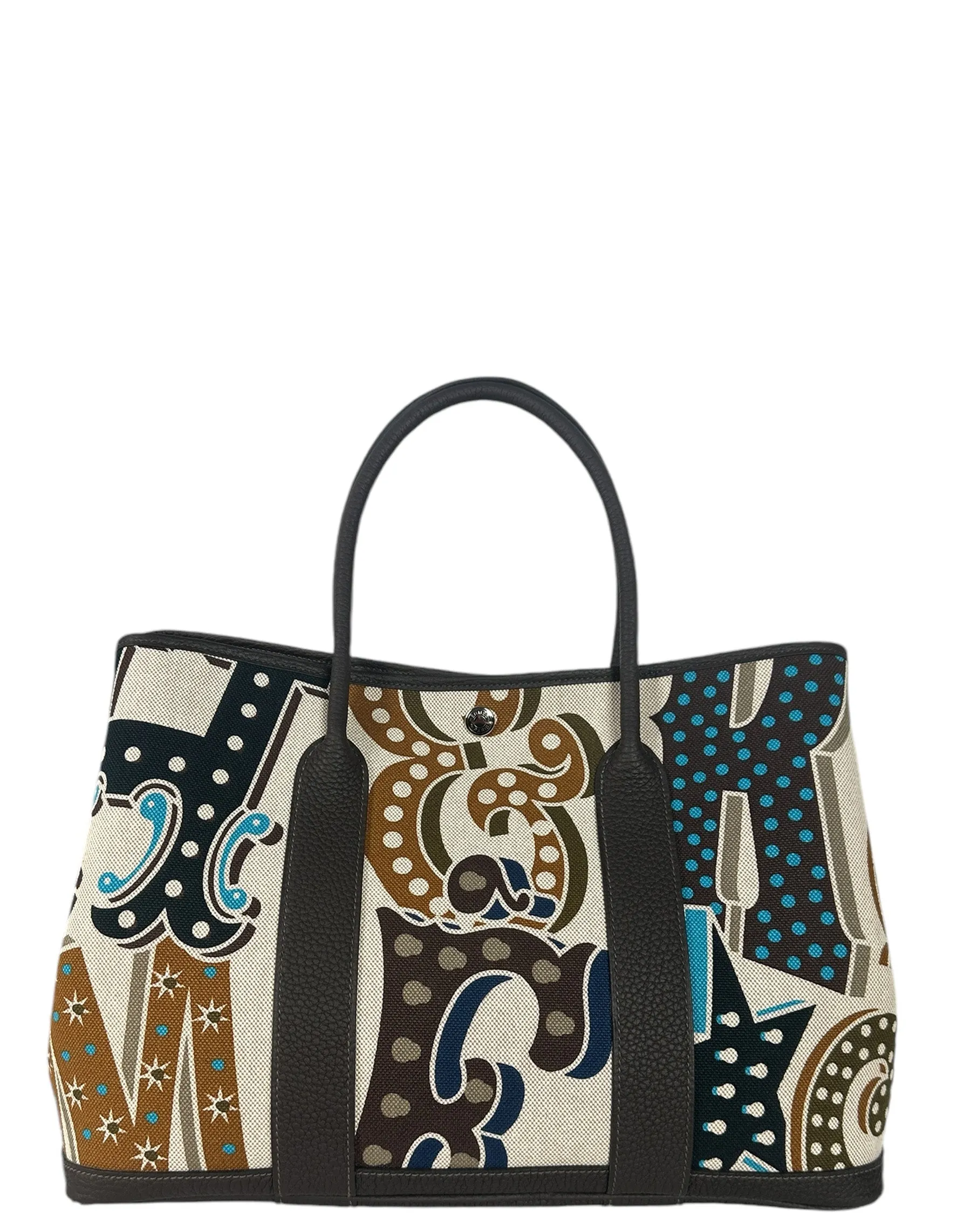 Hermes '24 Electrique Motif Toile Garden Party 36