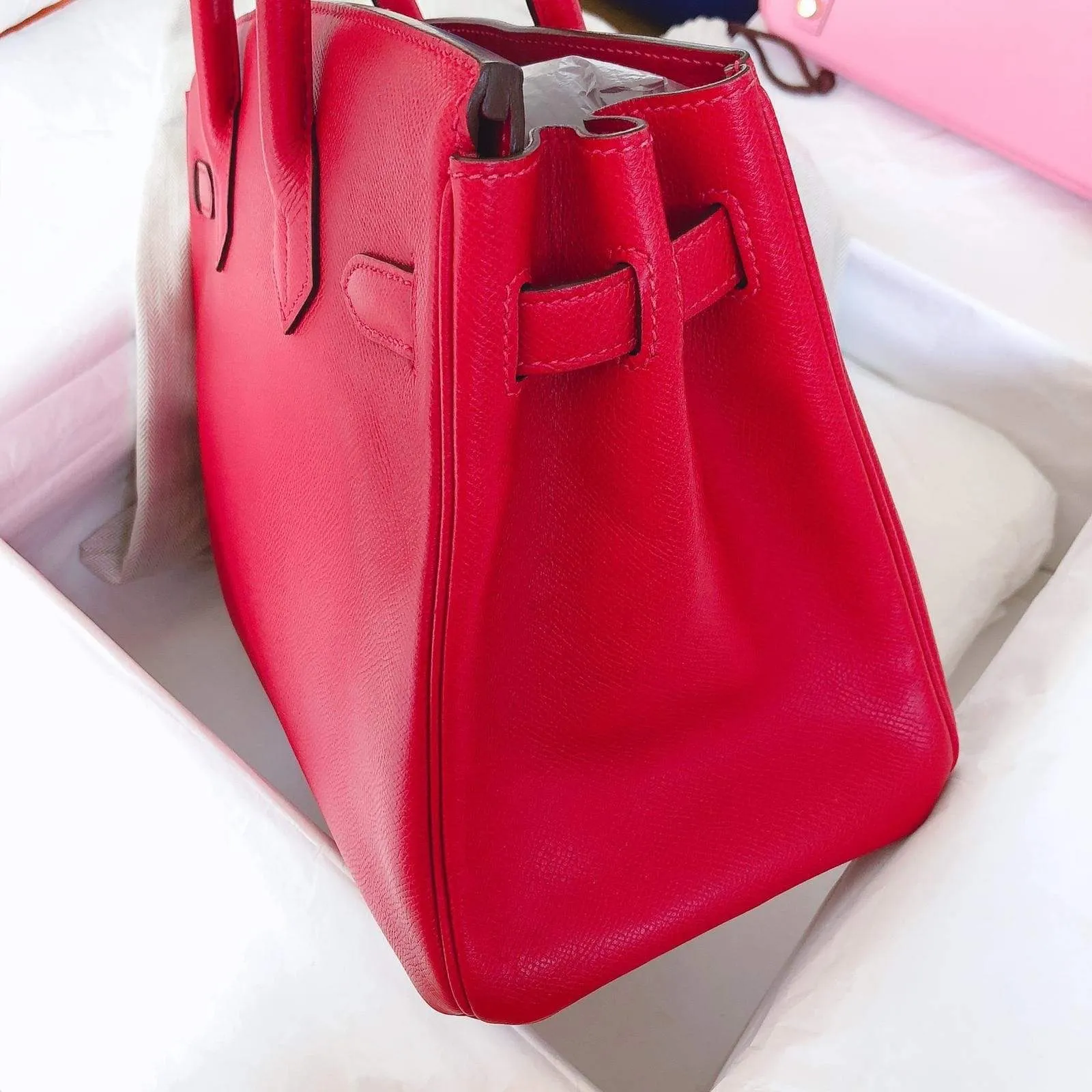Hermes Birkin 30 Rouge Casaque GHW