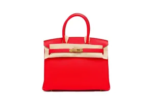 Hermes Birkin 30 Togo Rouge De Coeur GHW