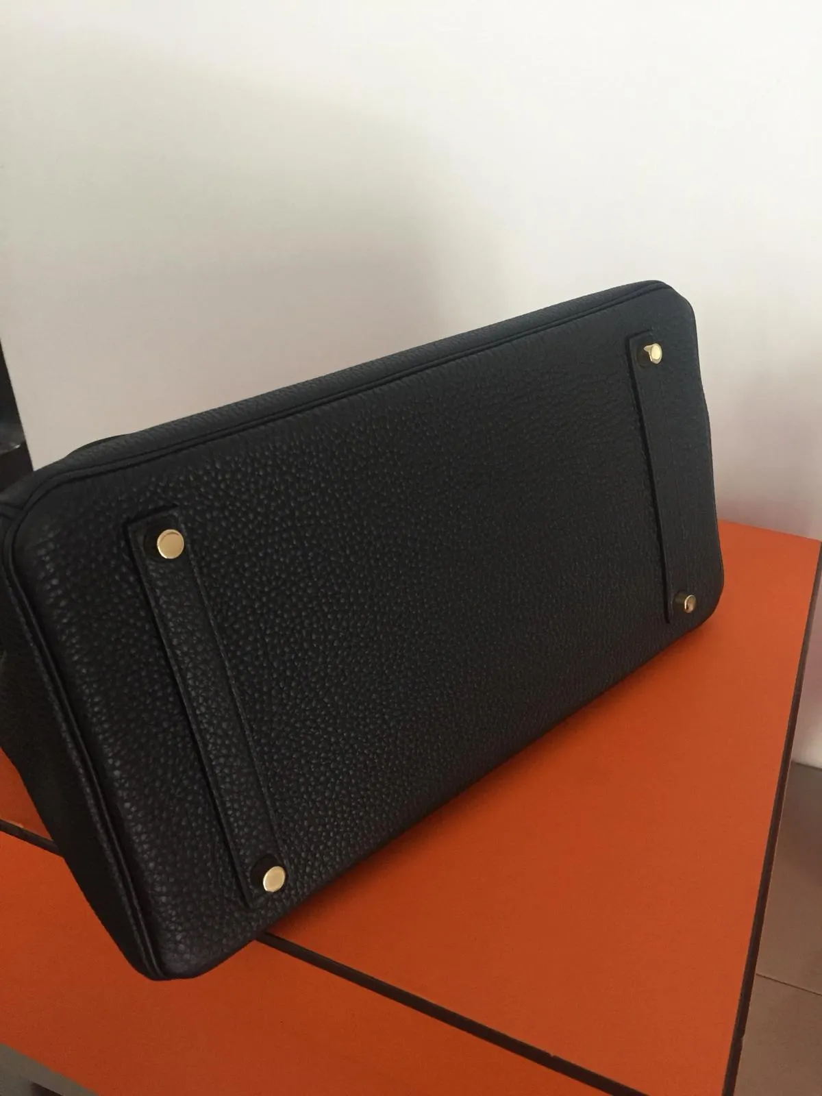 Hermes Birkin 35 Black Togo Leather Bag GHW