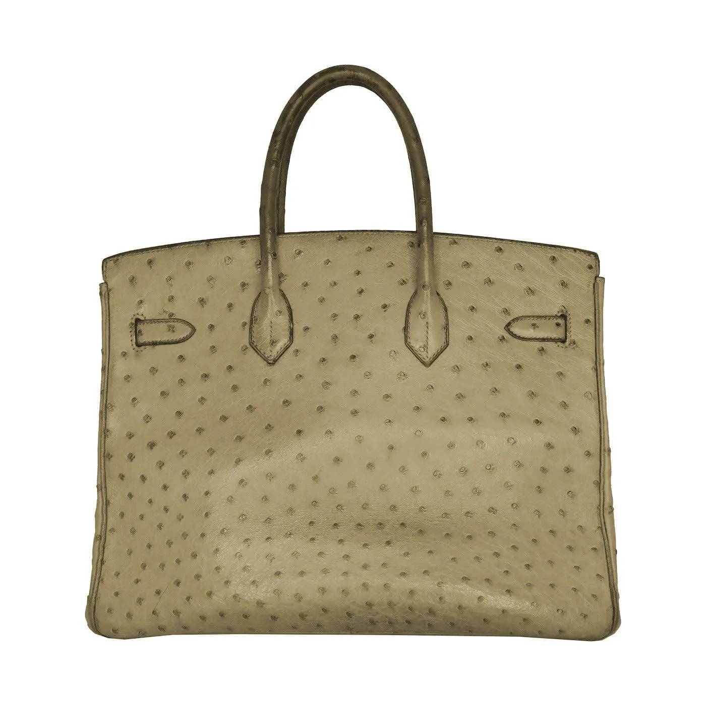 Hermes Birkin 35 Ostrich Gris PHW