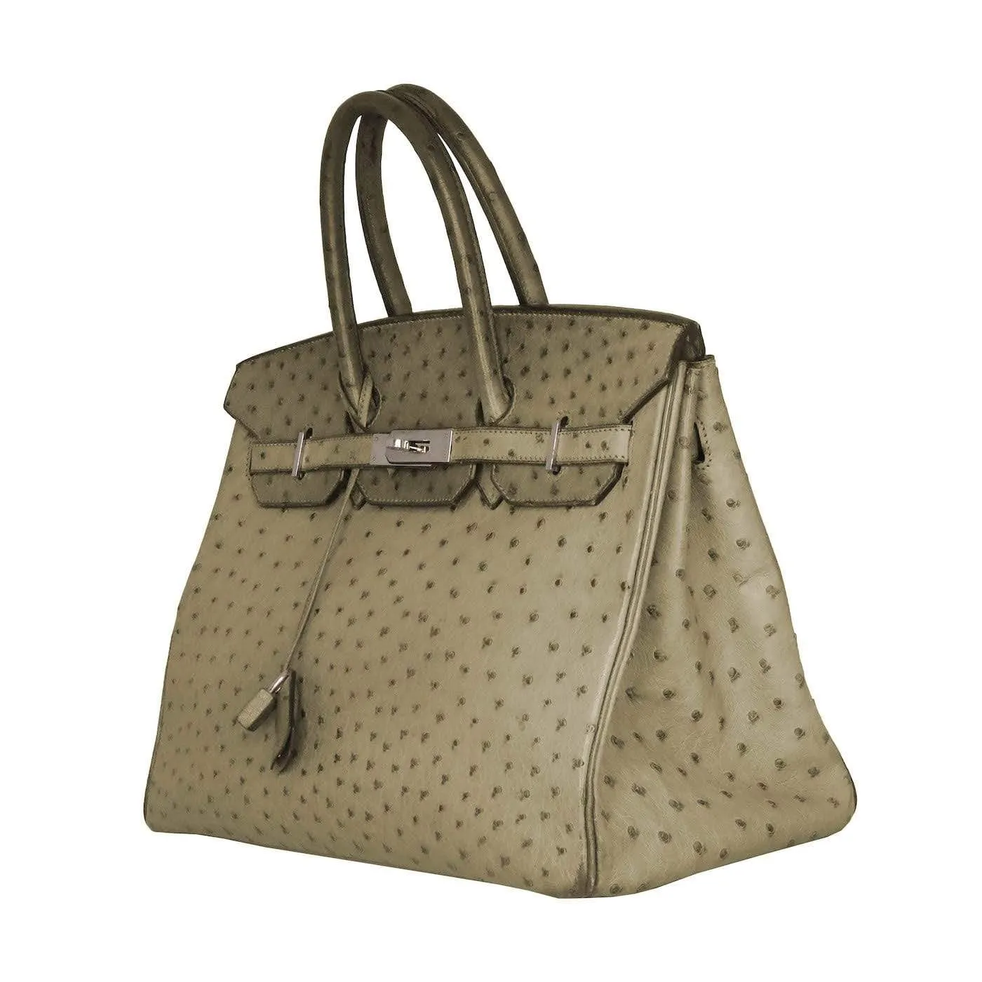 Hermes Birkin 35 Ostrich Gris PHW