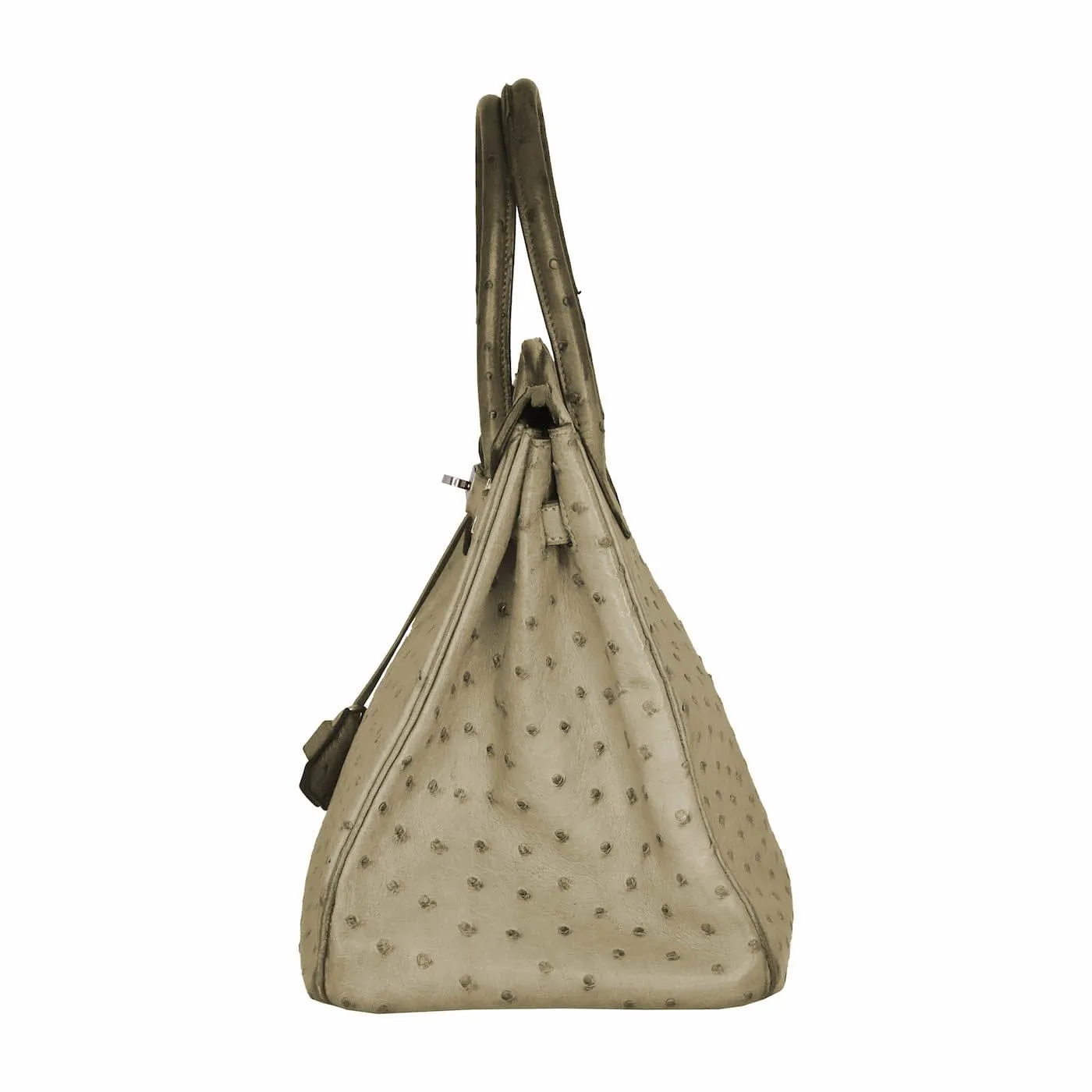 Hermes Birkin 35 Ostrich Gris PHW