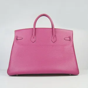 Hermes Birkin 35cm Togo Leather Handbags 6099 Peach Silver