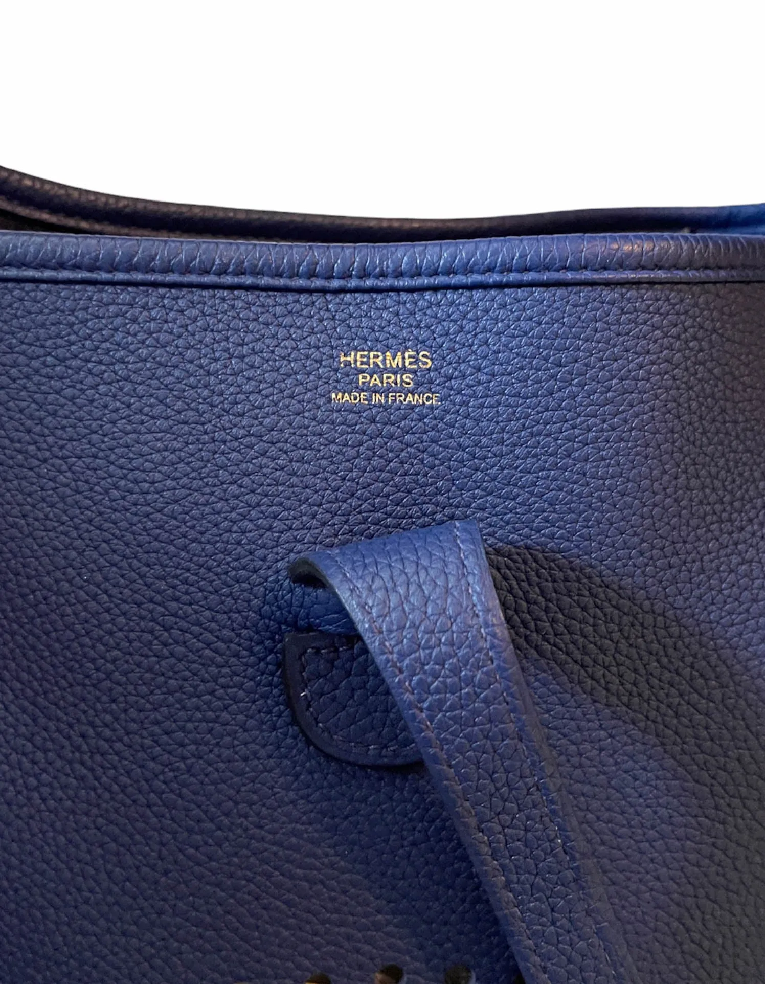 Hermes Bleu Encre Clemence Evelyne III 29 PM Messenger Bag