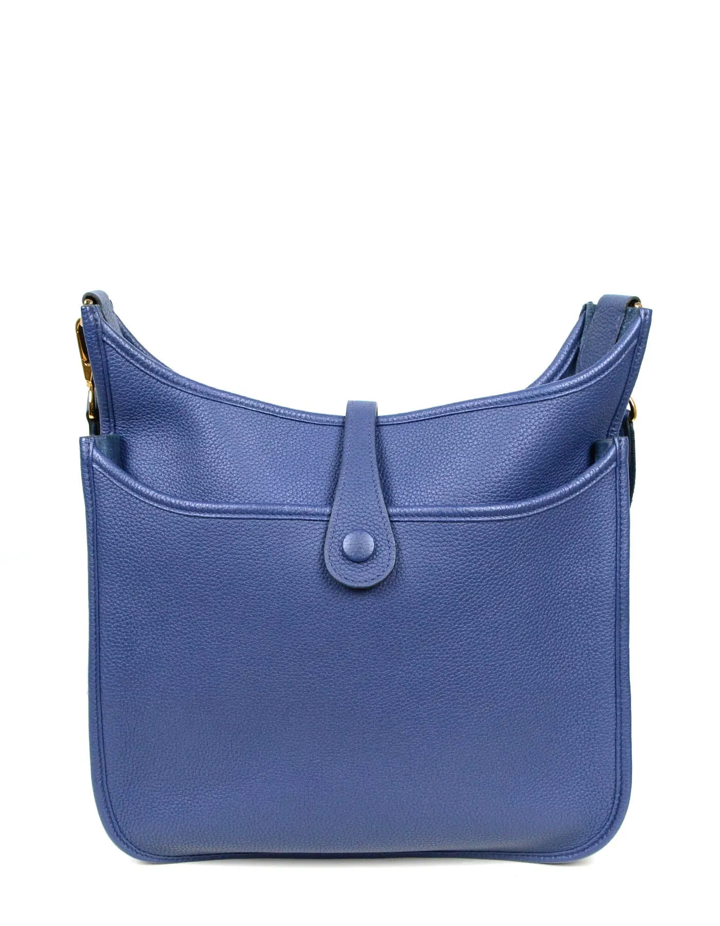 Hermes Bleu Encre Clemence Evelyne III 29 PM Messenger Bag