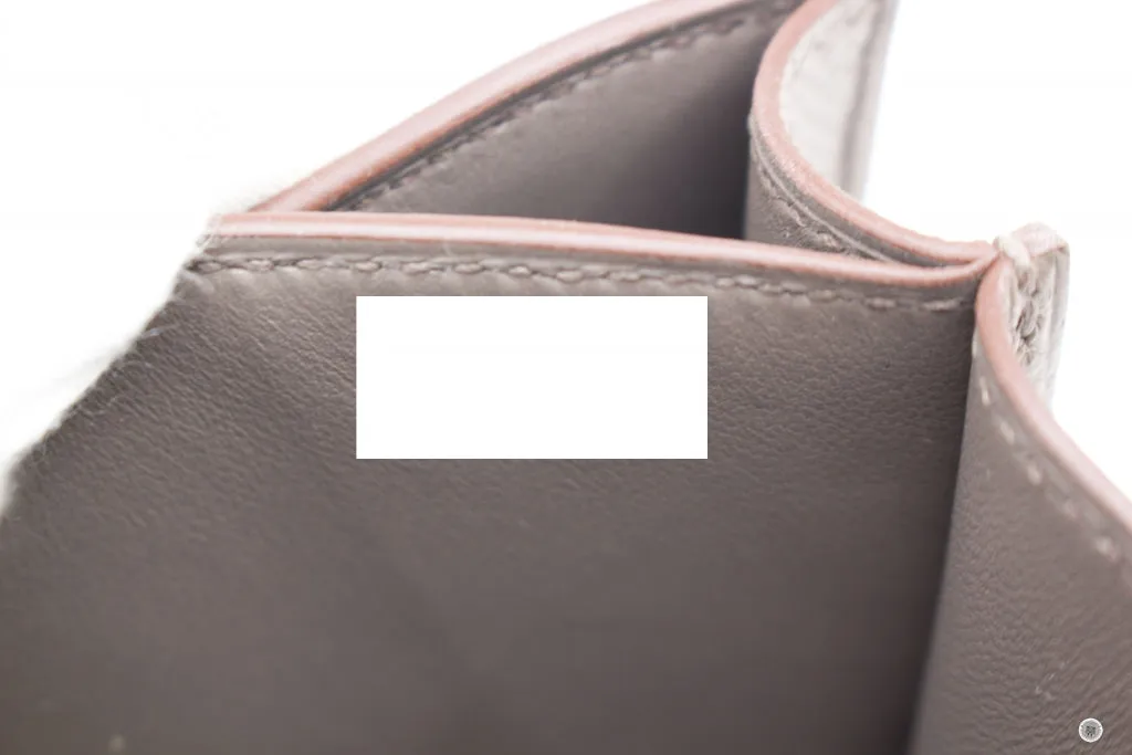 Hermes Constance Iii Etain / CC8F Epsom Mini  Shoulder Bags Ghw
