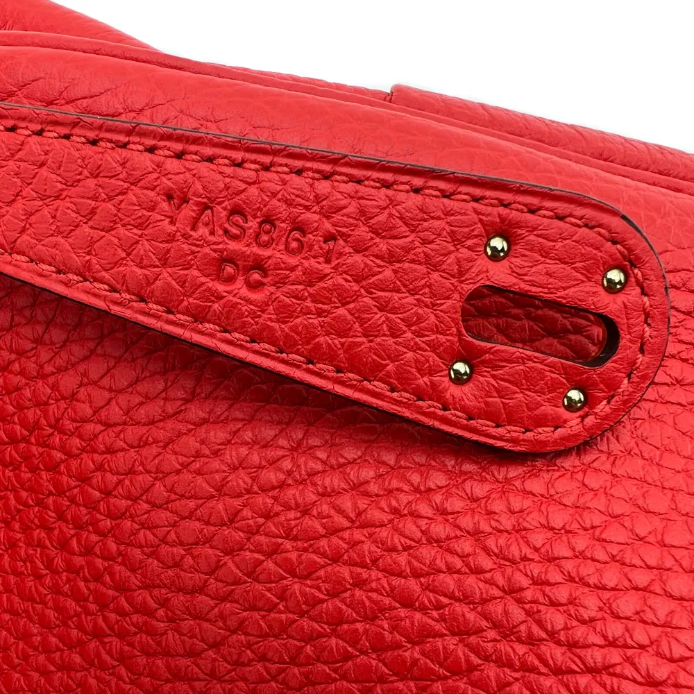 Hermes Rouge Tomate Clemence Lindy 30