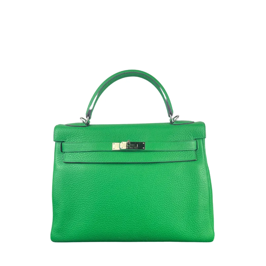 Hermès Clemence Kelly 32 Bambou