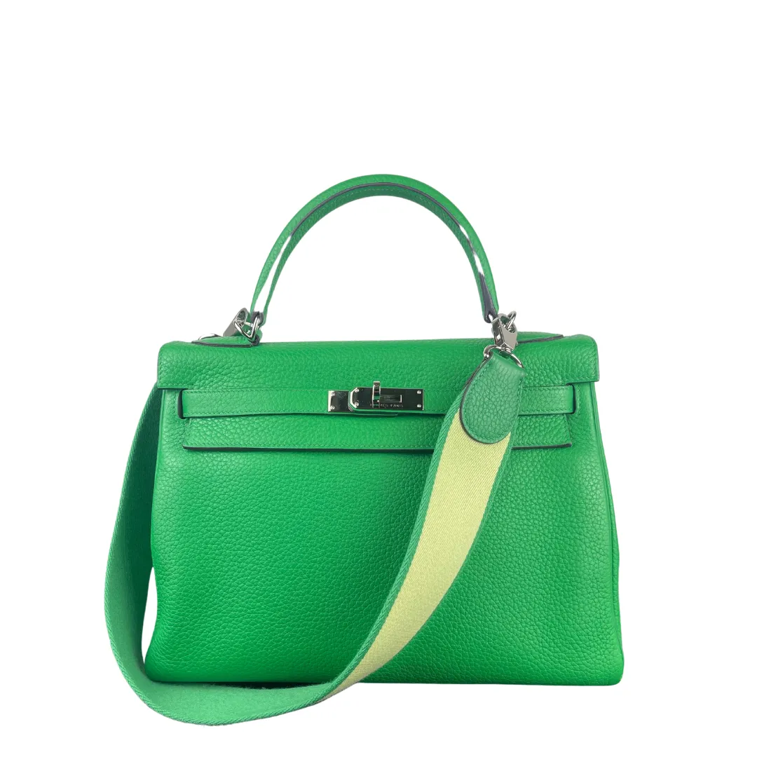 Hermès Clemence Kelly 32 Bambou