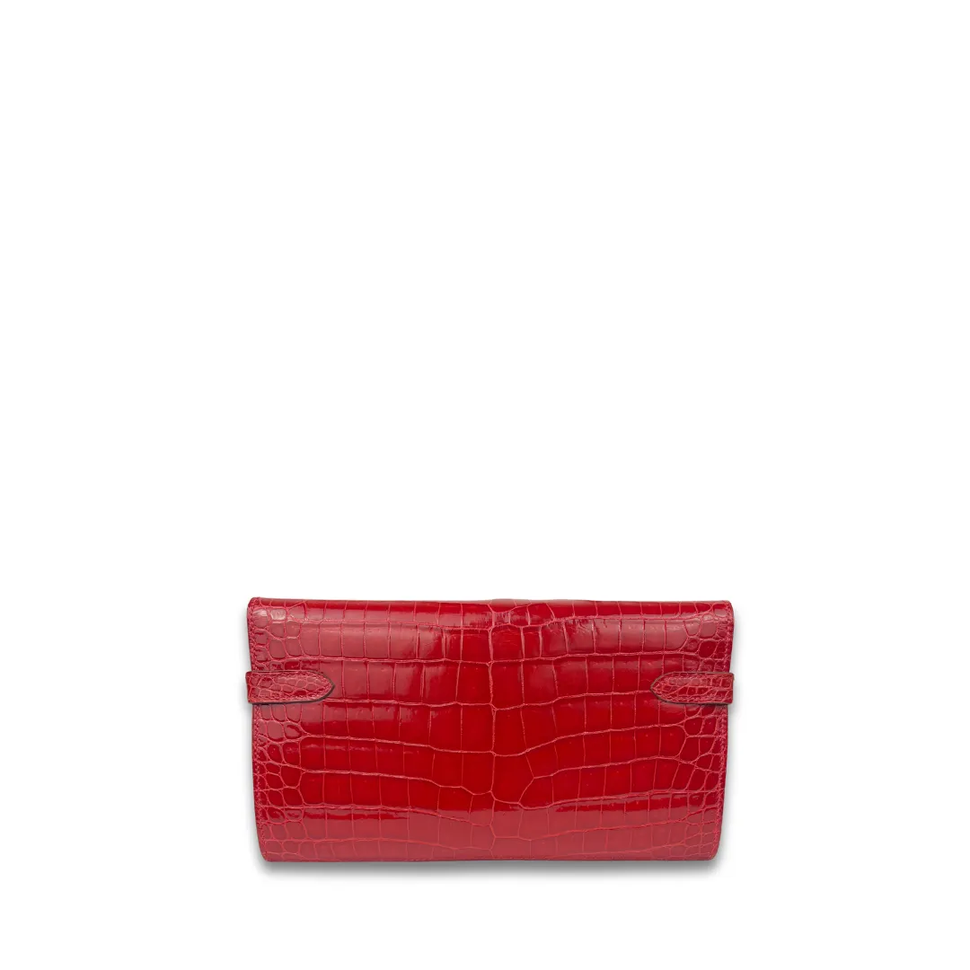Hermès Diamond Crocodile Porosus Kelly Wallet