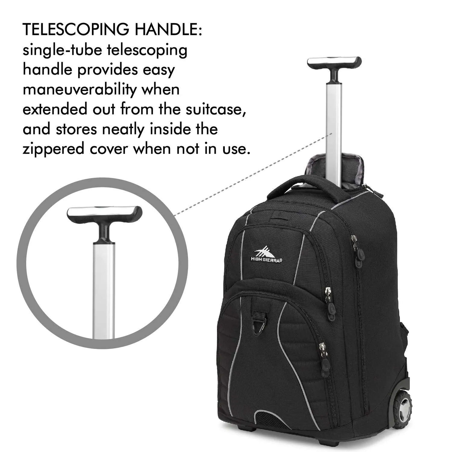 High Sierra Freewheel Wheeled Laptop Backpack