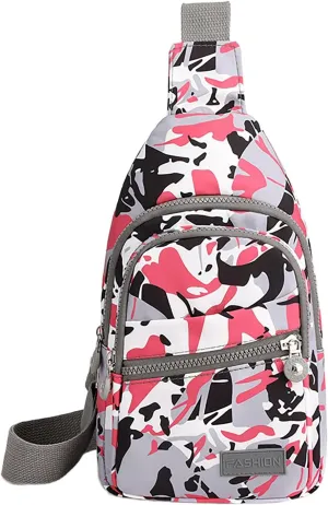 Hiking Daypack for Women Men New Fashionable Layer Crossbody Bag Lightweight Nylon Sport Running Hiking Bag