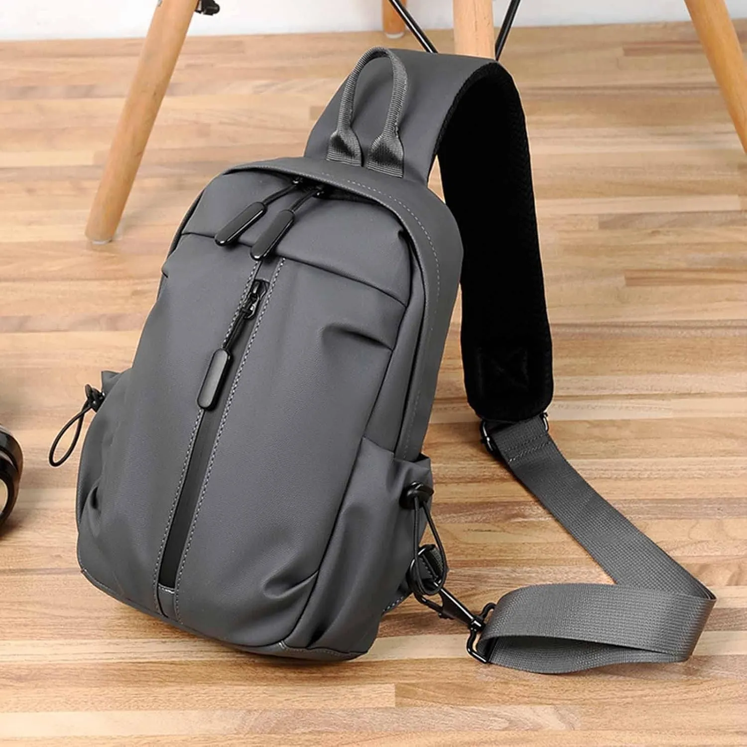 Hiking Daypack for Women Men New Men's Chest Bag Korean Chaoku Backpack Business Leisure Functional Travel One