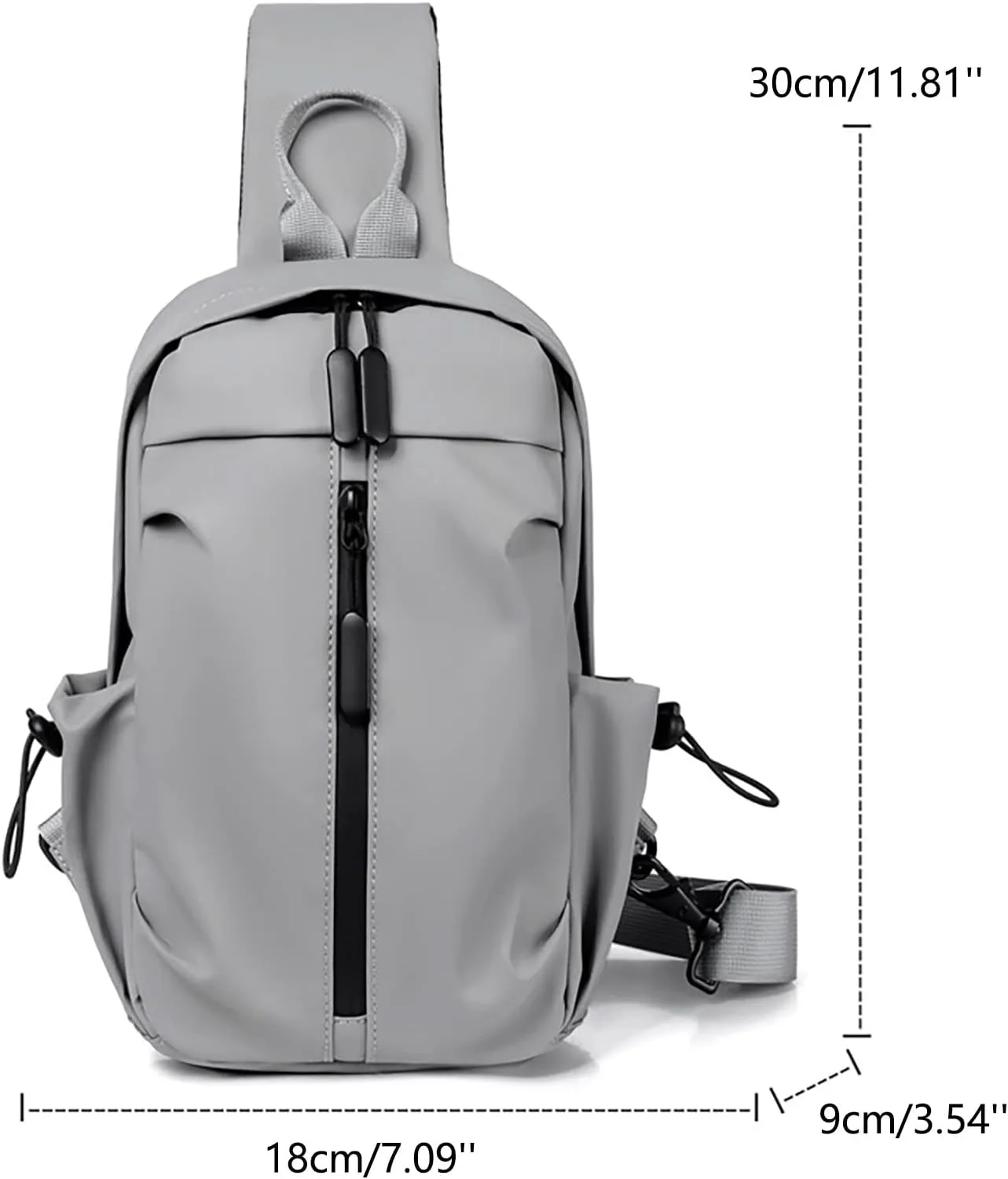 Hiking Daypack for Women Men New Men's Chest Bag Korean Chaoku Backpack Business Leisure Functional Travel One