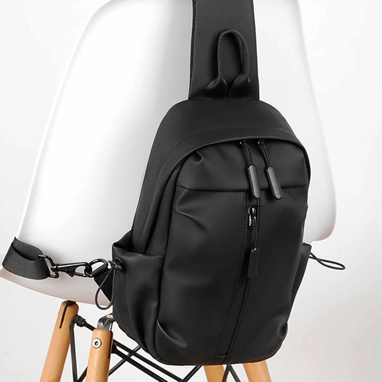 Hiking Daypack for Women Men New Men's Chest Bag Korean Chaoku Backpack Business Leisure Functional Travel One