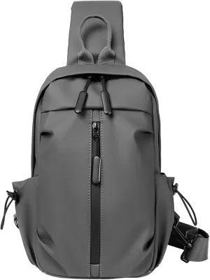 Hiking Daypack for Women Men New Men's Chest Bag Korean Chaoku Backpack Business Leisure Functional Travel One