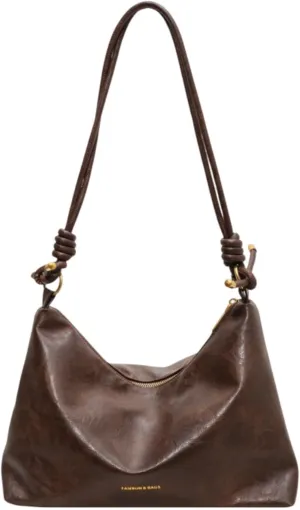 Hobo Bag for Women,Large Soft Trendy Shoulder Handbag, Vintage Crossbody Leather Tote Purses,Slouchy Everyday Bag