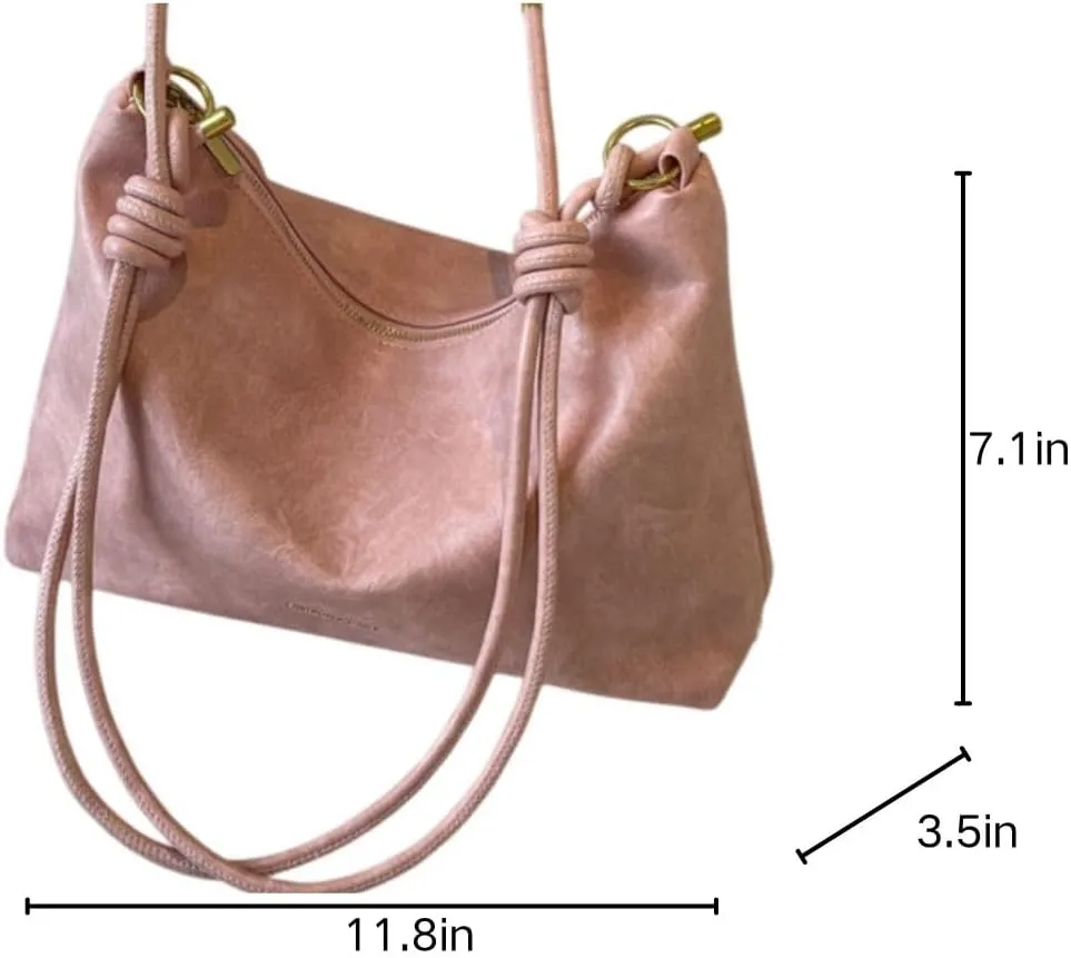 Hobo Bag for Women,Large Soft Trendy Shoulder Handbag, Vintage Crossbody Leather Tote Purses,Slouchy Everyday Bag