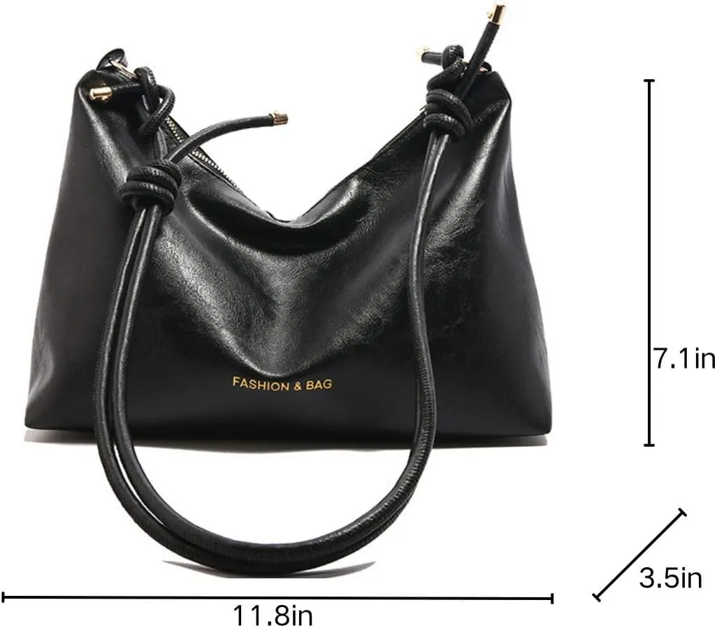 Hobo Bag for Women,Large Soft Trendy Shoulder Handbag, Vintage Crossbody Leather Tote Purses,Slouchy Everyday Bag