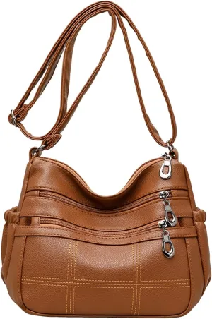 Hobo Crescent Crossbody Bag for Women Nylon Shoulder Hobo Purse with Adjustable Strap