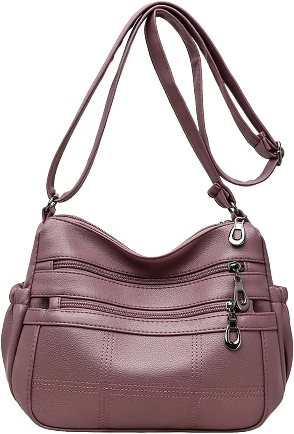 Hobo Crescent Crossbody Bag for Women Nylon Shoulder Hobo Purse with Adjustable Strap