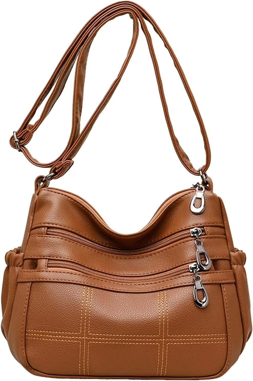 Hobo Crescent Crossbody Bag for Women Nylon Shoulder Hobo Purse with Adjustable Strap