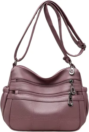 Hobo Crescent Crossbody Bag for Women Nylon Shoulder Hobo Purse with Adjustable Strap