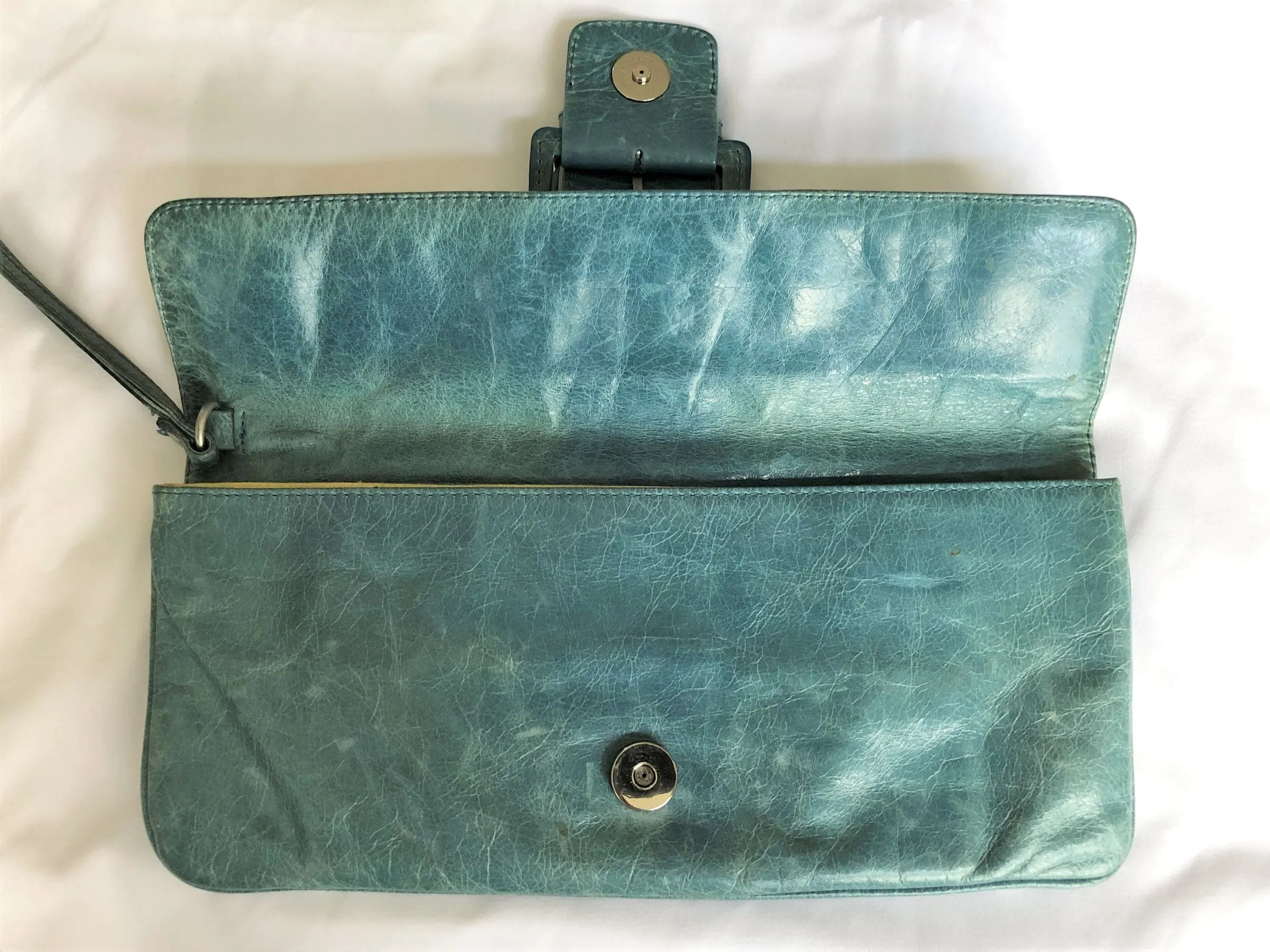 Hobo International Blue Audrey Clutch