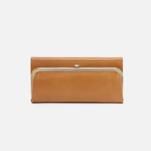 Hobo Rachel Continental Wallet Polished Leather- Natural