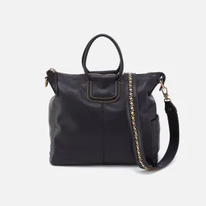 Hobo - Sheila Large Satchel - Black With Ball Chain Strap